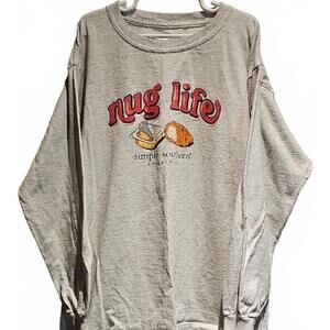 Simply Southern Gray 'Nug Life' Long Sleeve Shirt